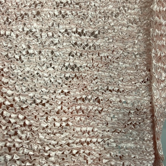 Chico’s Womens Emily Cardigan 3 (XL) Pale Pink Open Front Loose Knit Elegant NWT - Picture 6 of 11